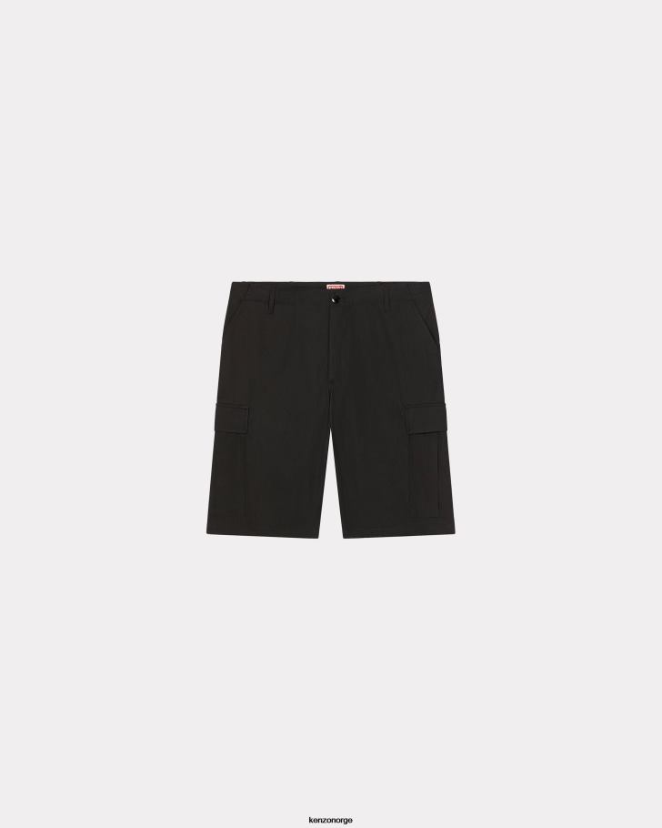 Kenzo klær menn svart cargo shorts DVNVN133