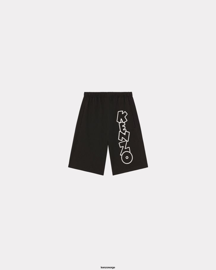 Kenzo klær menn svart fleeceshorts DVNVN203