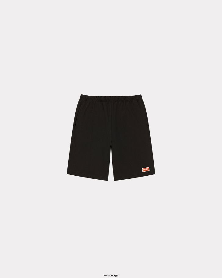 Kenzo klær menn svart paris shorts DVNVN66