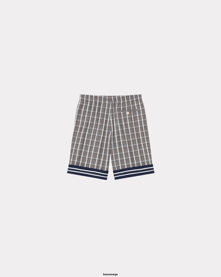 Kenzo klær menn tåkete grå rutete 'sjømannsshorts' DVNVN270