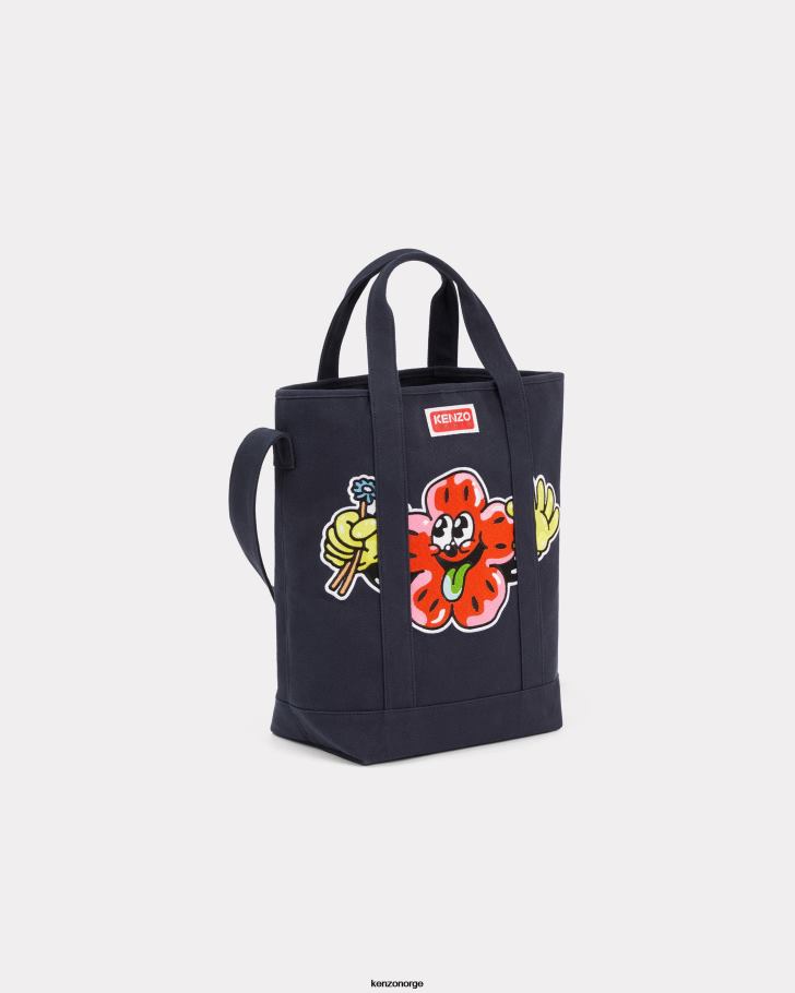 Kenzo tilbehør menn marineblå boke tote bag med stropp DVNVN885