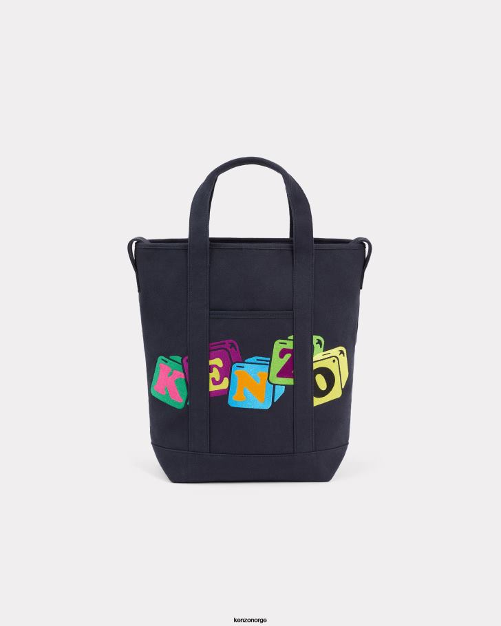 Kenzo tilbehør menn marineblå boke tote bag med stropp DVNVN885