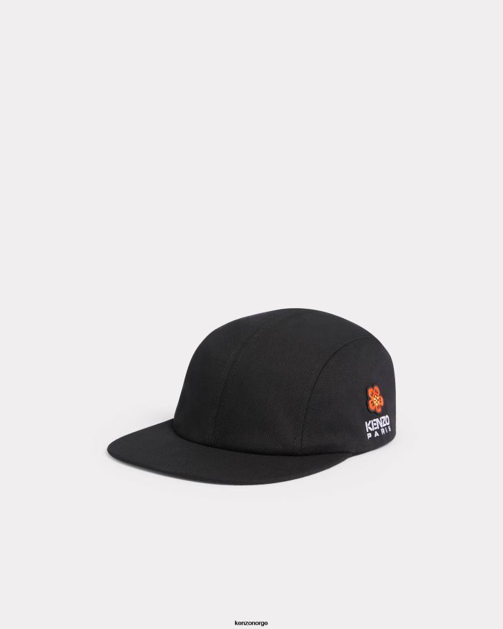 Kenzo tilbehør menn svart boke flower' crest baseballhatt DVNVN817