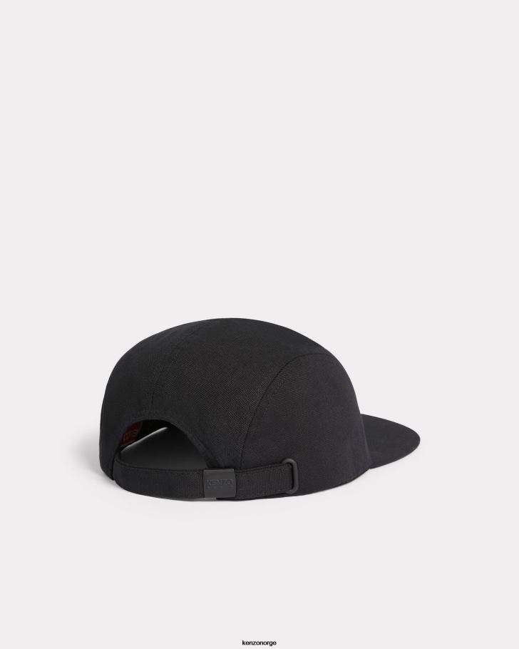 Kenzo tilbehør menn svart boke flower' crest baseballhatt DVNVN817
