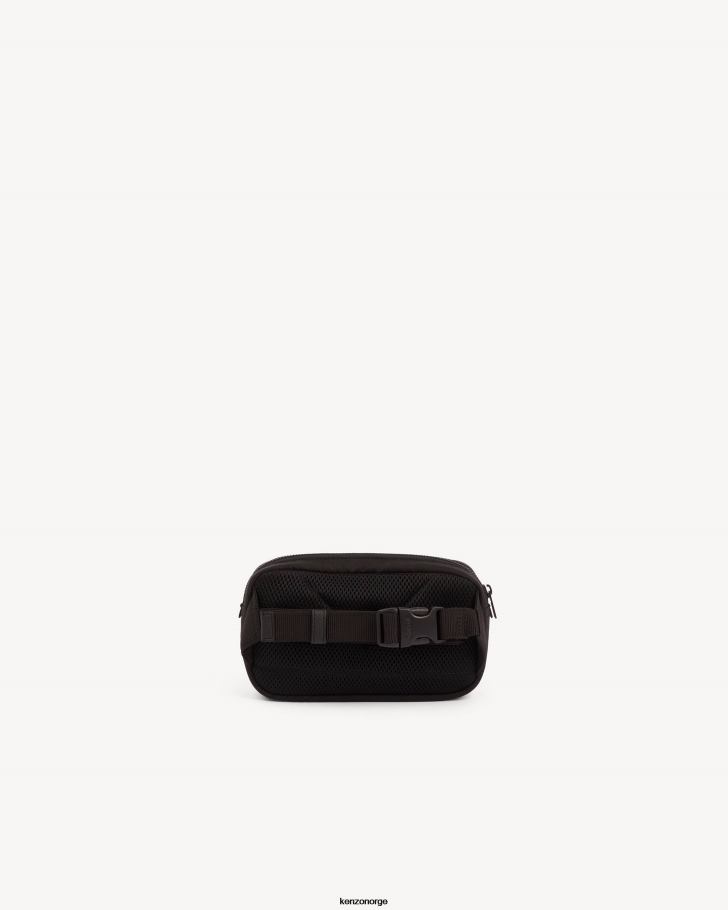 Kenzo tilbehør menn svart crest crossbody bag DVNVN935