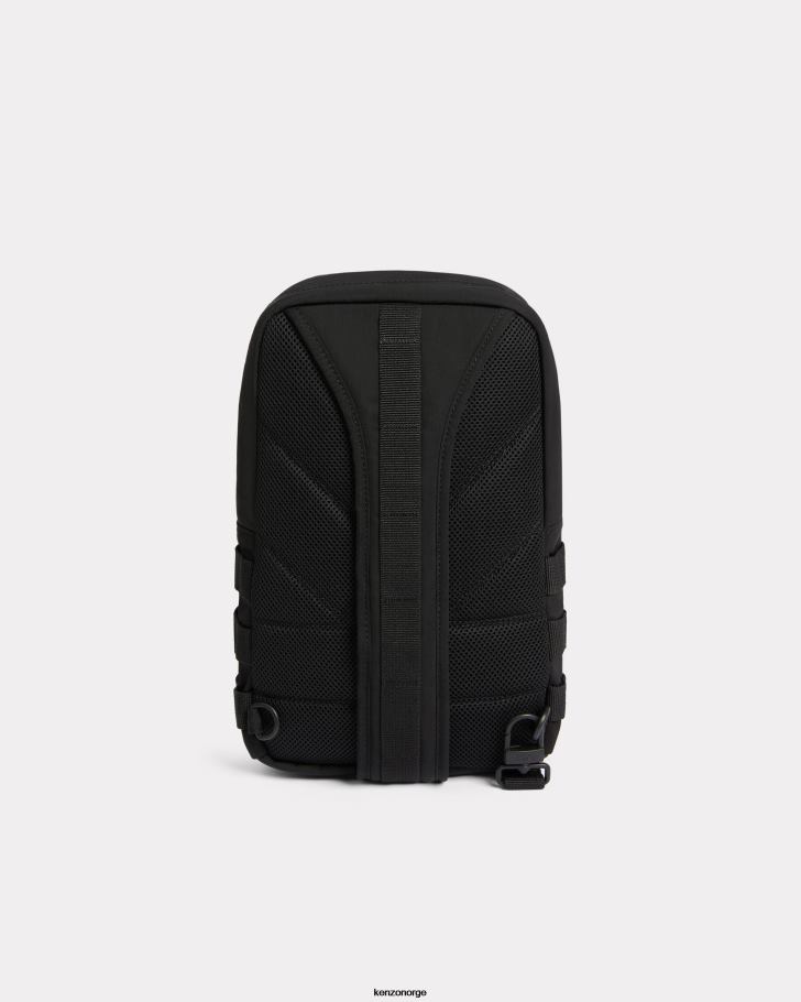 Kenzo tilbehør menn svart jungel cross-body ryggsekk DVNVN824