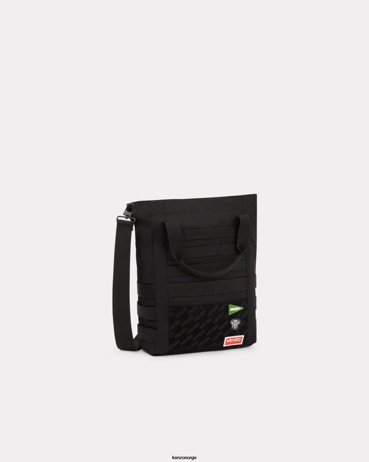 Kenzo tilbehør menn svart jungel tote bag DVNVN903