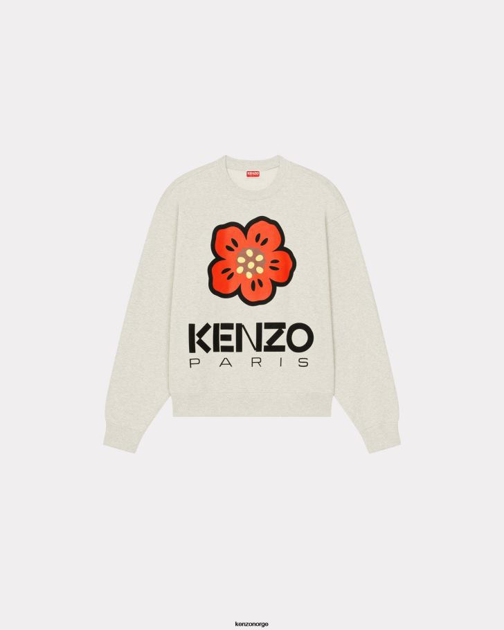 Kenzo klær menn blek grå boke flower' sweatshirt DVNVN91