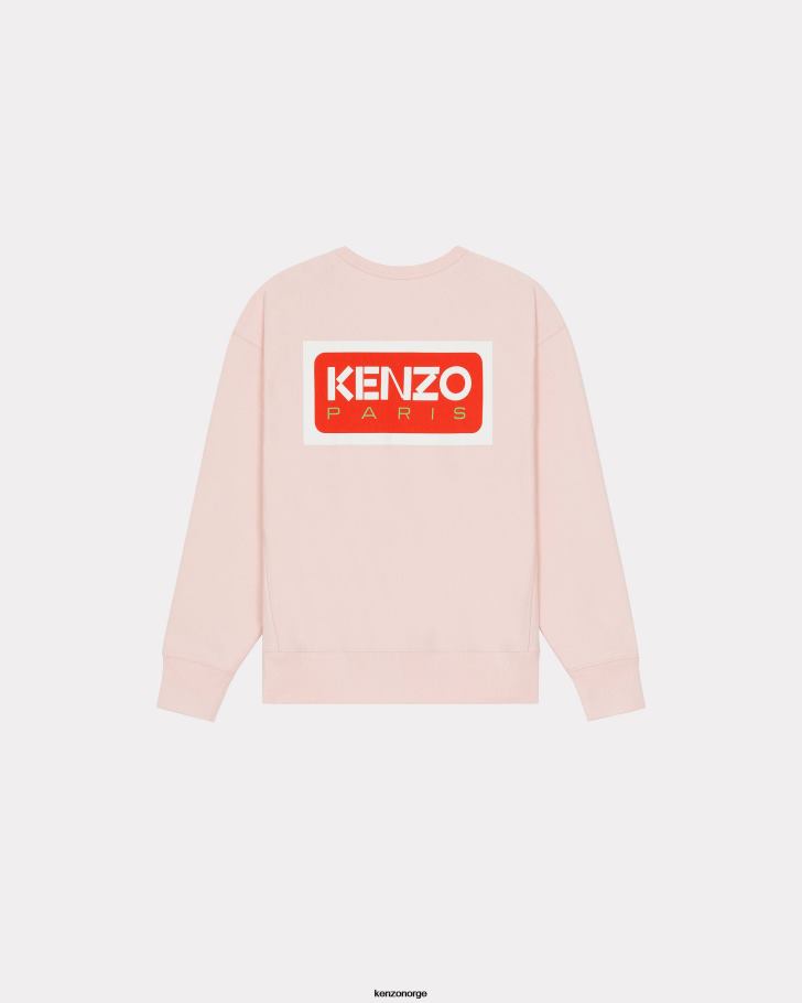 Kenzo klær menn bleknet rosa paris oversize genser DVNVN187