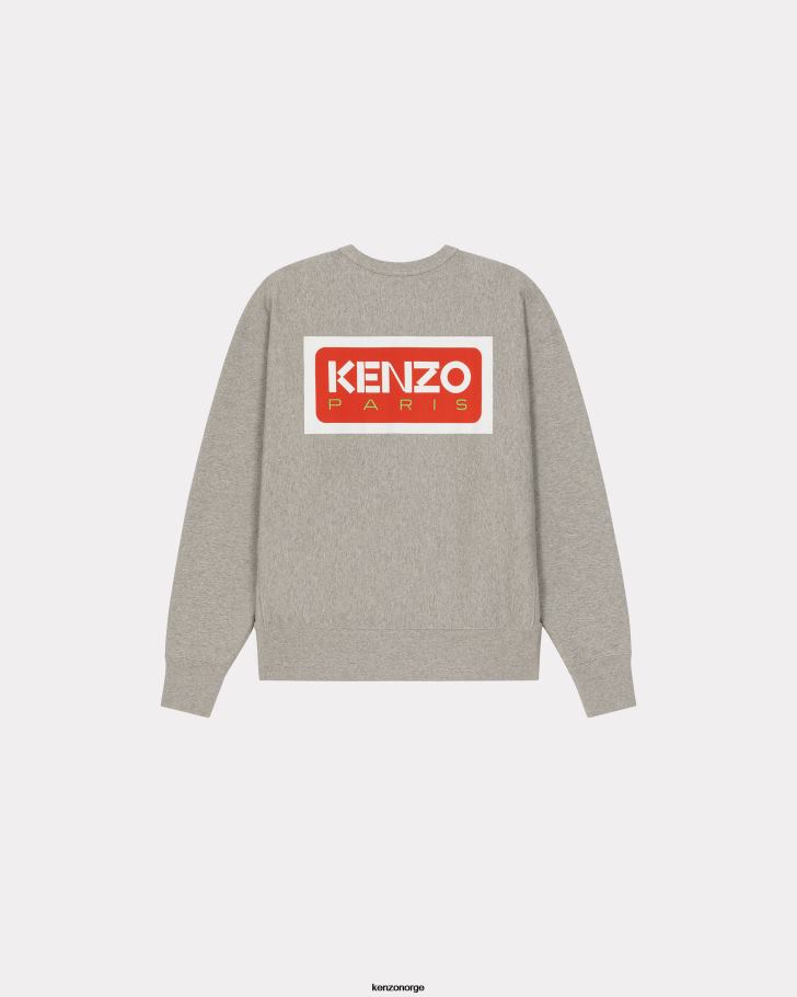 Kenzo klær menn perlegrå paris oversize genser DVNVN80