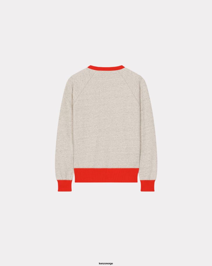 Kenzo klær menn perlegrå rue vivienne' slim sweatshirt DVNVN192