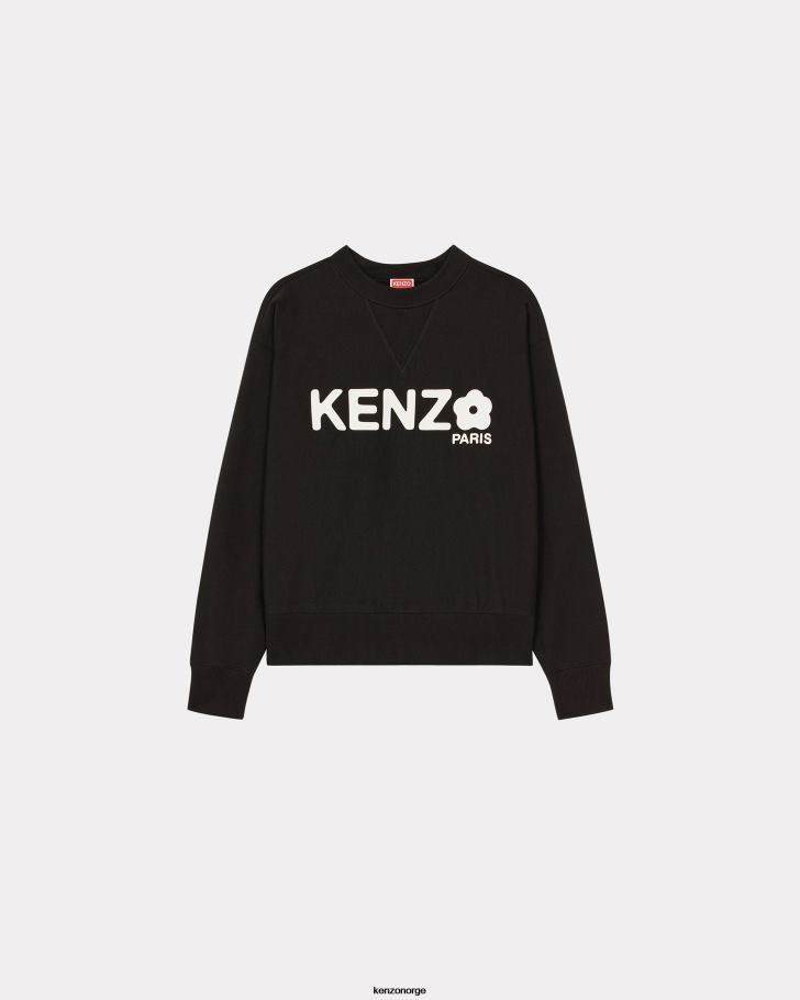 Kenzo klær menn svart boke flower 2,0' løs genser DVNVN18