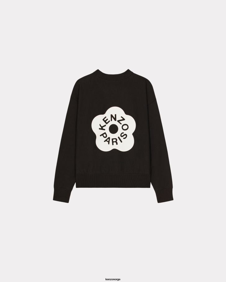Kenzo klær menn svart boke flower 2,0' løs genser DVNVN18