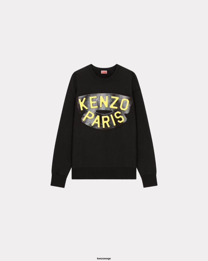 Kenzo klær menn svart oversize 'sjømannsgenser' DVNVN29