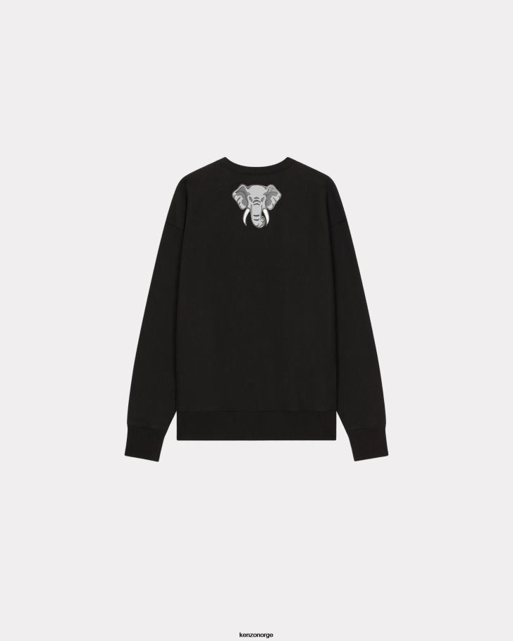 Kenzo klær menn svart oversize 'sjømannsgenser' DVNVN29
