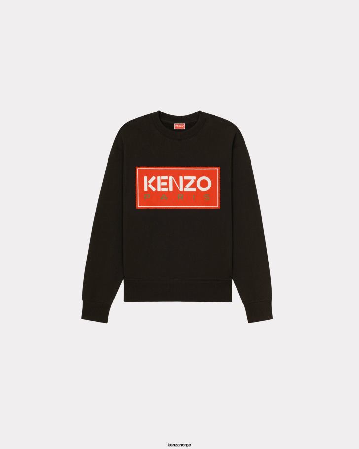 Kenzo klær menn svart paris genser DVNVN23