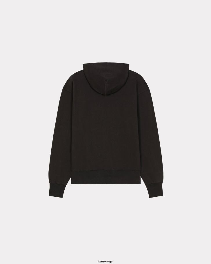 Kenzo klær menn svart pixel' oversized hettegenser DVNVN26