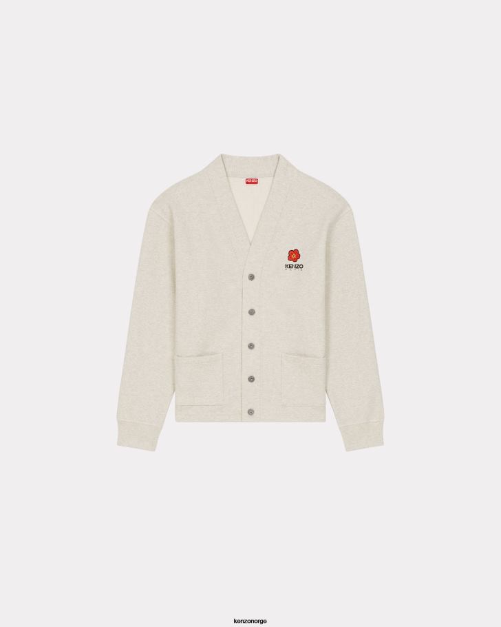 Kenzo klær menn blek grå boke flower' cardigan DVNVN213