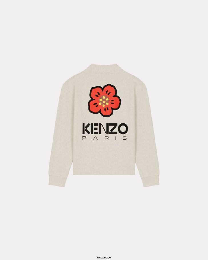 Kenzo klær menn blek grå boke flower' cardigan DVNVN213