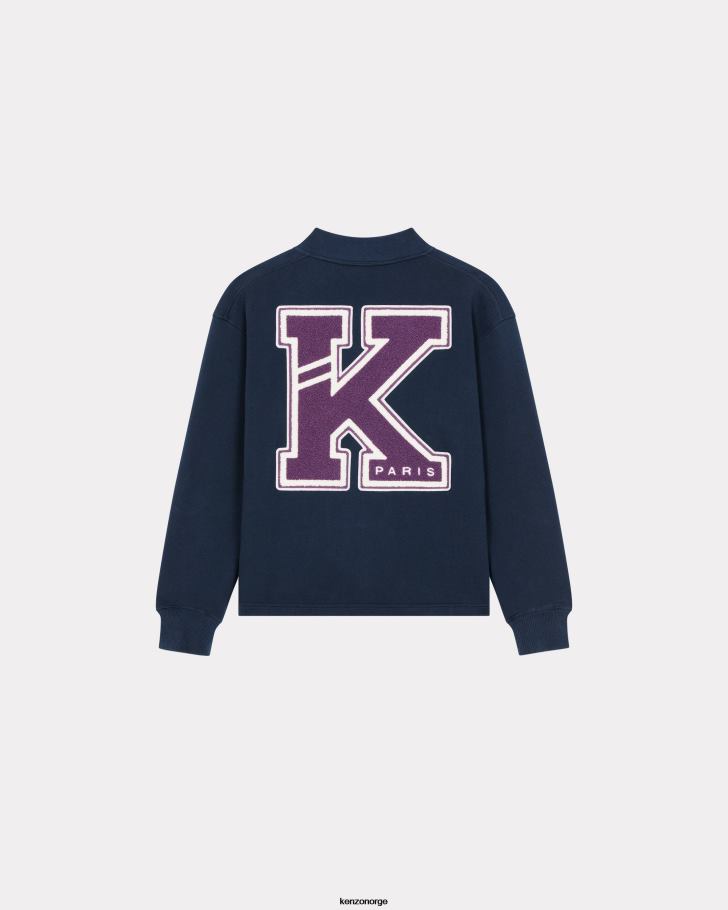 Kenzo klær menn midnatt blå varsity' cardigan DVNVN211