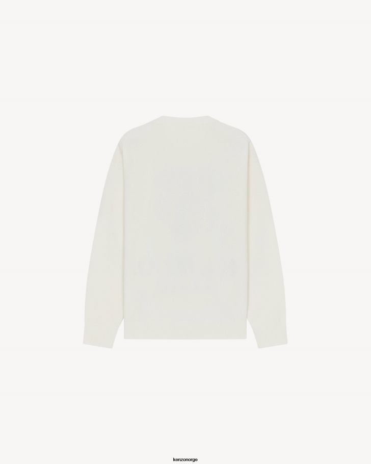 Kenzo klær menn off white merinoullgenser av boke flower DVNVN126