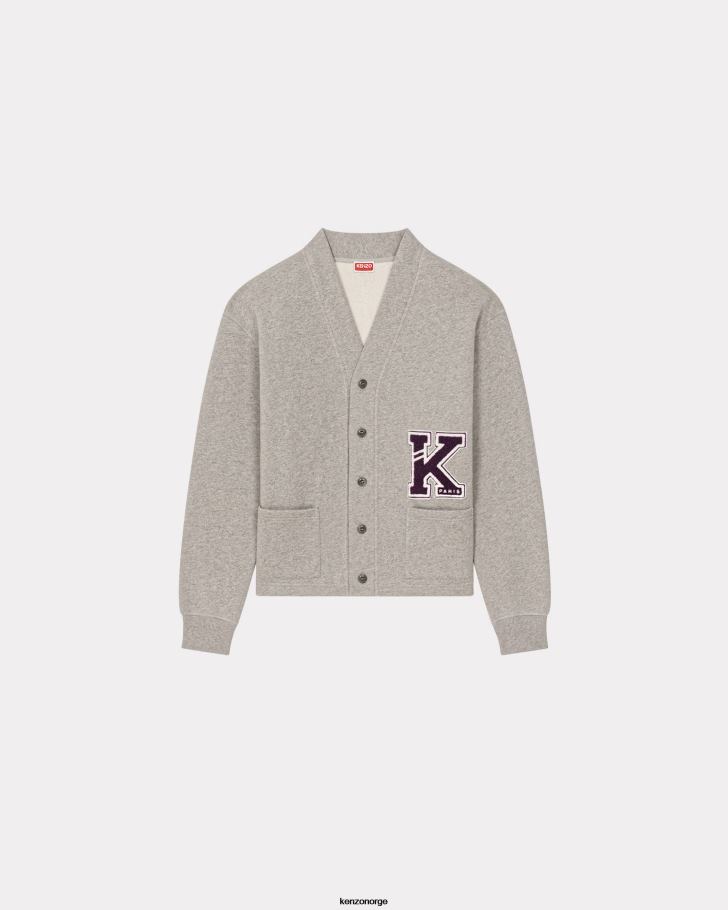 Kenzo klær menn perlegrå varsity' cardigan DVNVN330