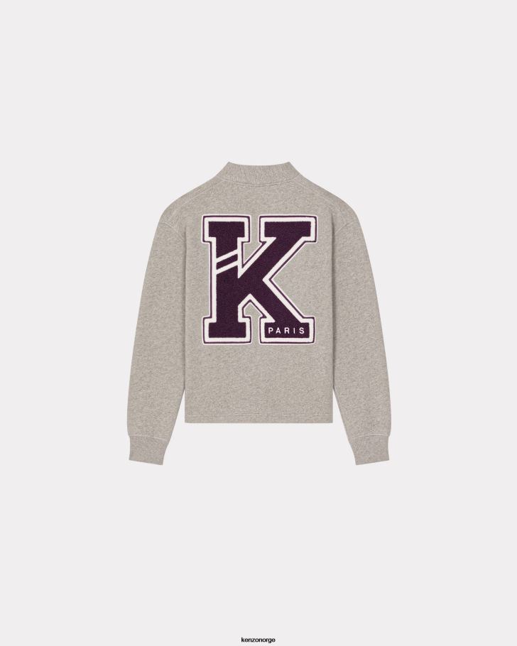 Kenzo klær menn perlegrå varsity' cardigan DVNVN330