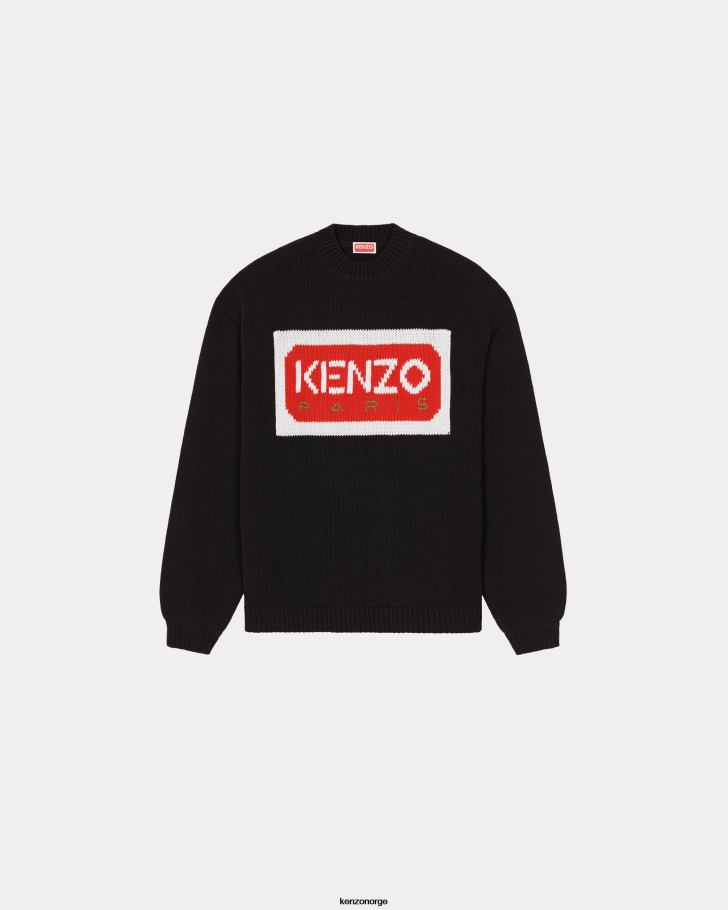 Kenzo klær menn svart paris jumper DVNVN152