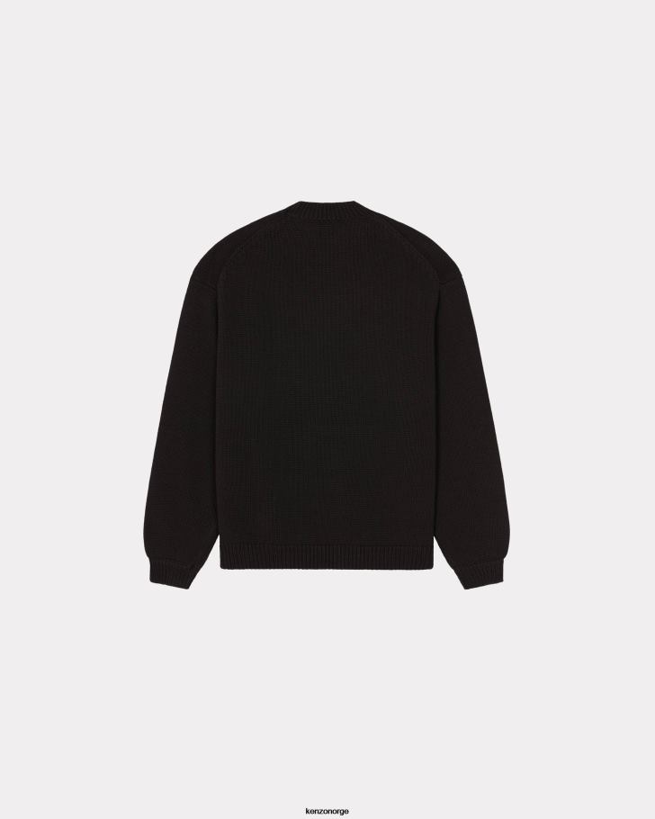 Kenzo klær menn svart paris jumper DVNVN152