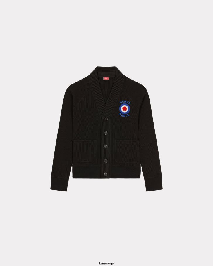 Kenzo klær menn svart target' cardigan DVNVN234