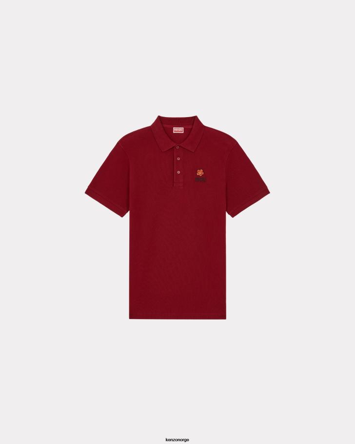 Kenzo klær menn bordeaux boke flower' poloskjorte DVNVN304