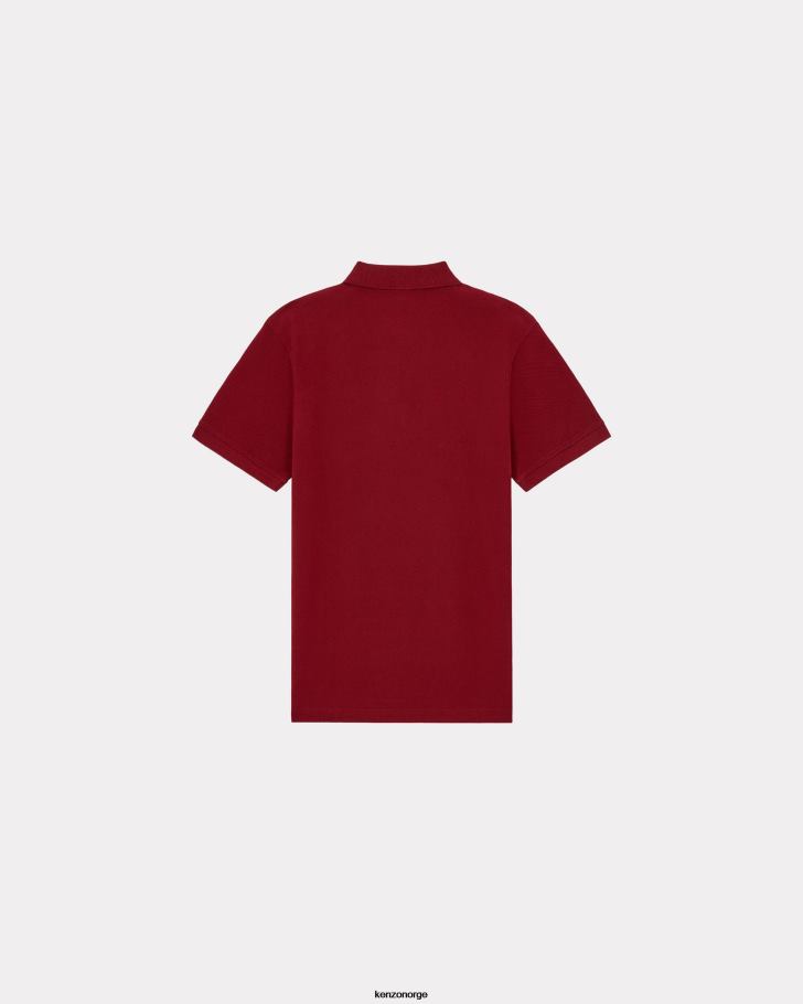 Kenzo klær menn bordeaux boke flower' poloskjorte DVNVN304