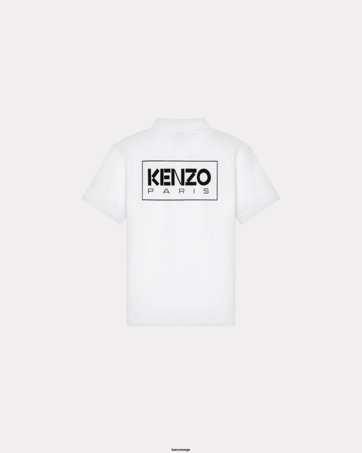 Kenzo klær menn hvit paris polo DVNVN22