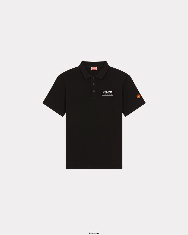 Kenzo klær menn svart paris polo DVNVN193