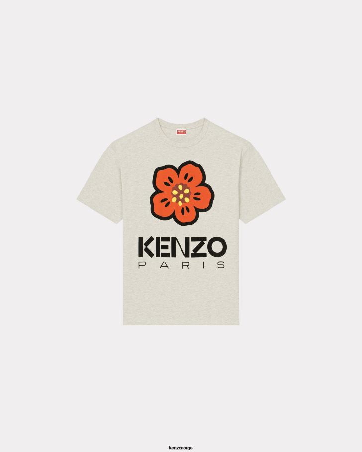 Kenzo klær menn blek grå boke flower' t-skjorte DVNVN25