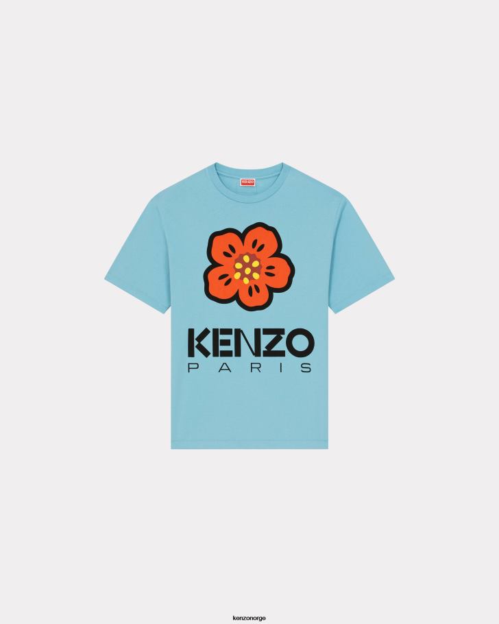 Kenzo klær menn cyan boke flower' t-skjorte DVNVN175