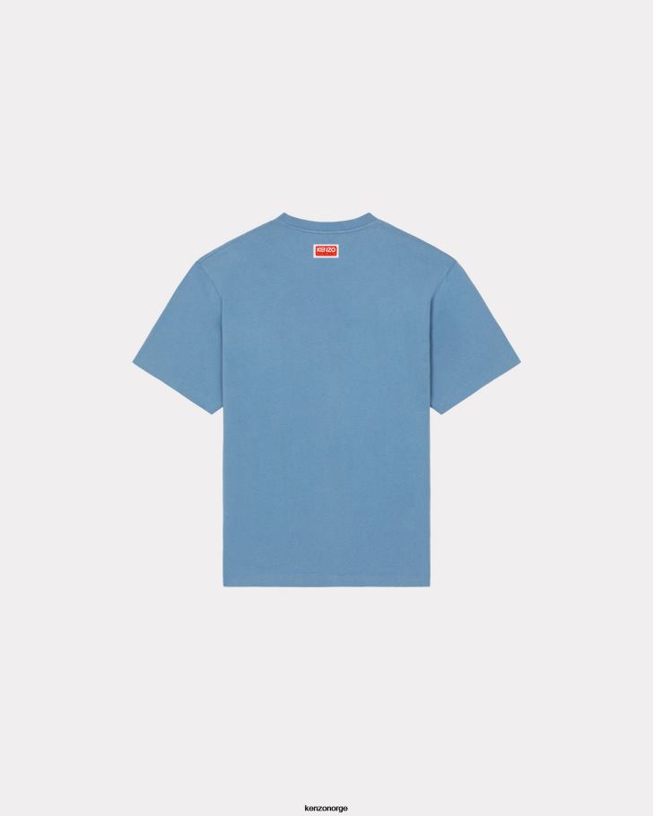 Kenzo klær menn cyan elefant' 'varsity jungle' oversize t-skjorte DVNVN59