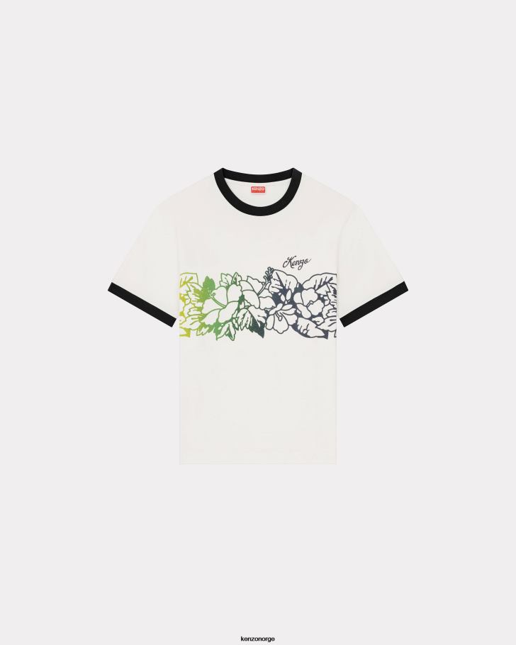Kenzo klær menn flerfarget aloha flower tattoo' slank t-skjorte DVNVN224