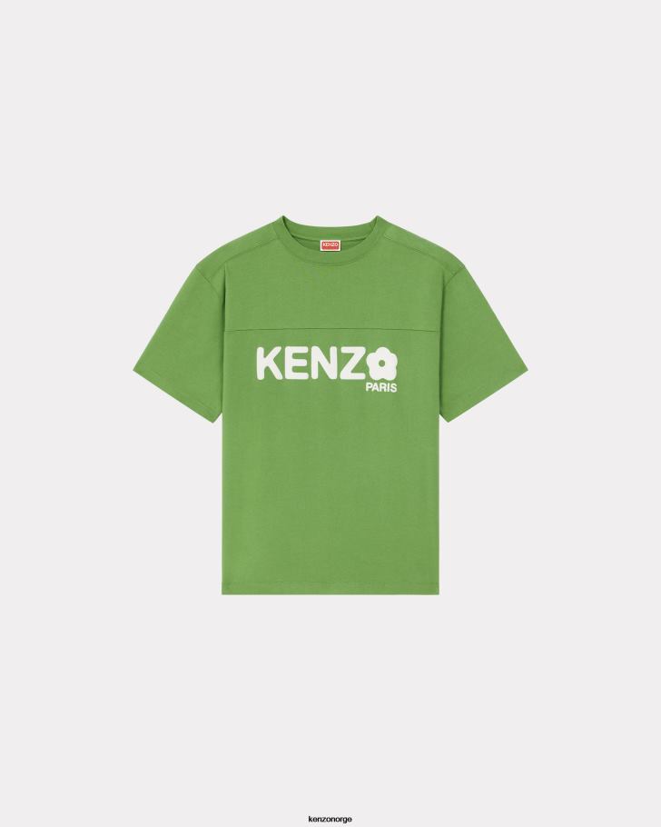 Kenzo klær menn gress grønt oversize 'boke flower 2.0' t-skjorte DVNVN227