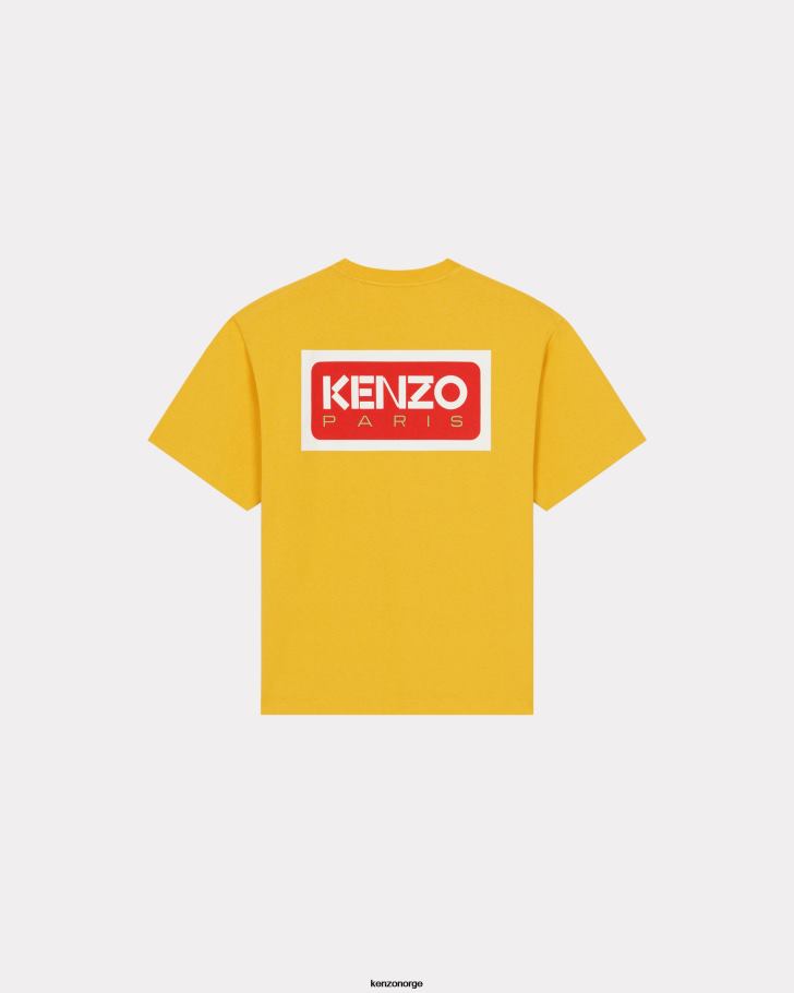 Kenzo klær menn gyllen gul Paris oversize t-skjorte DVNVN286