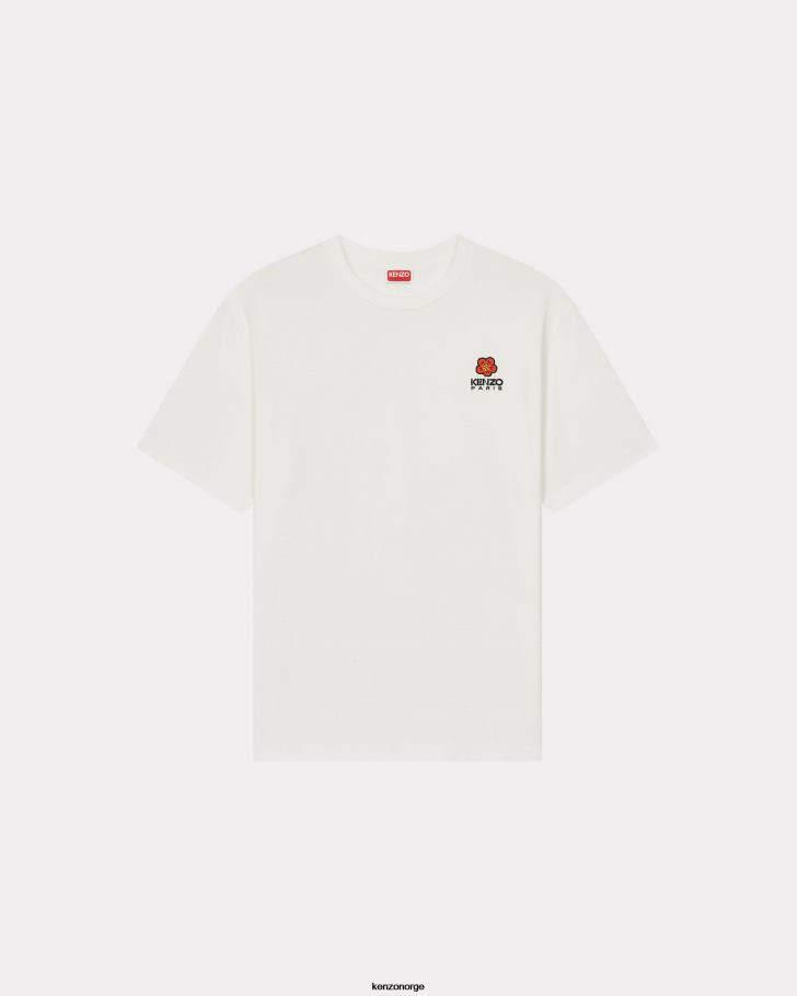 Kenzo klær menn hvit boke flower' crest t-skjorte DVNVN62