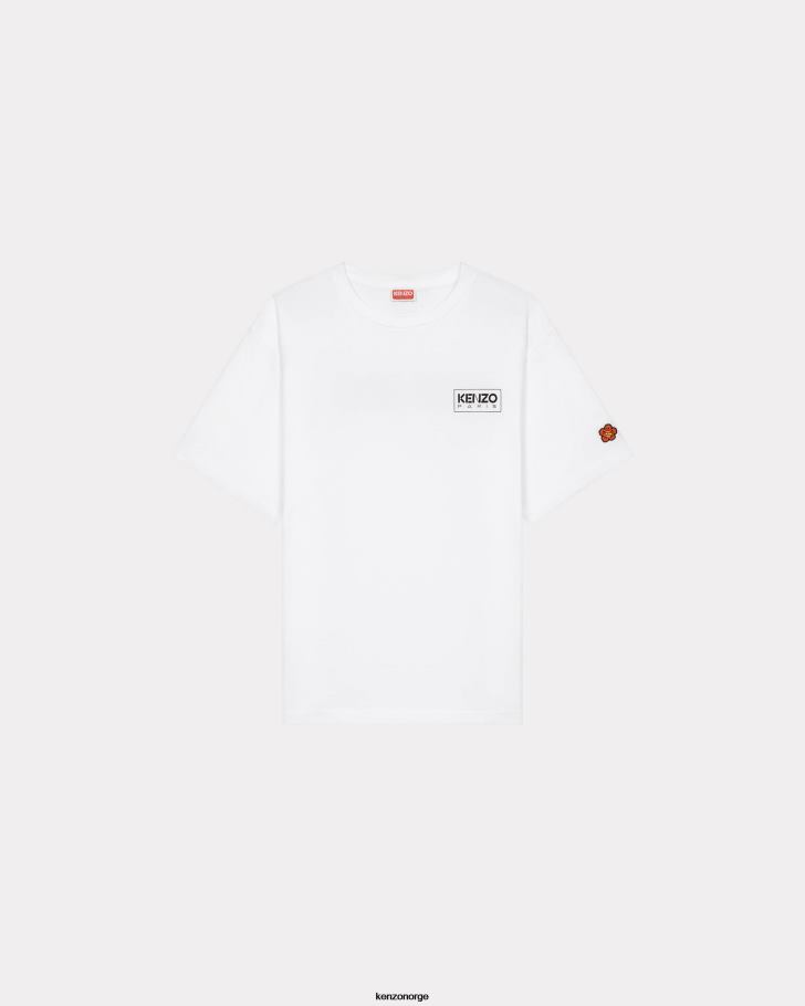 Kenzo klær menn hvit paris oversized t-skjorte DVNVN20