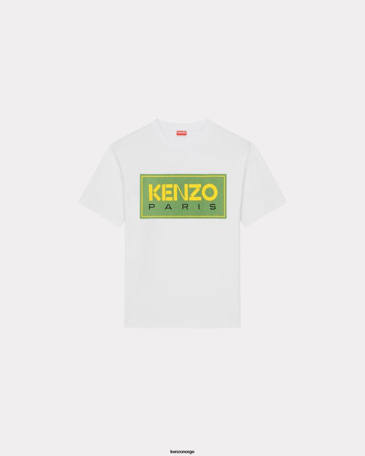 Kenzo klær menn hvit paris t-skjorte DVNVN293