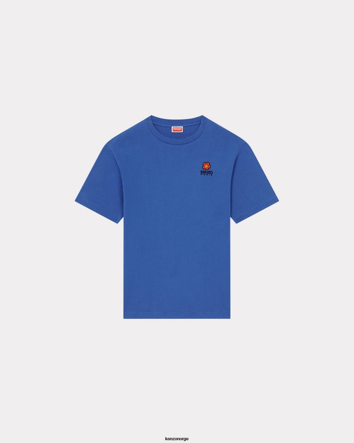Kenzo klær menn kongeblå boke flower' crest t-skjorte DVNVN178