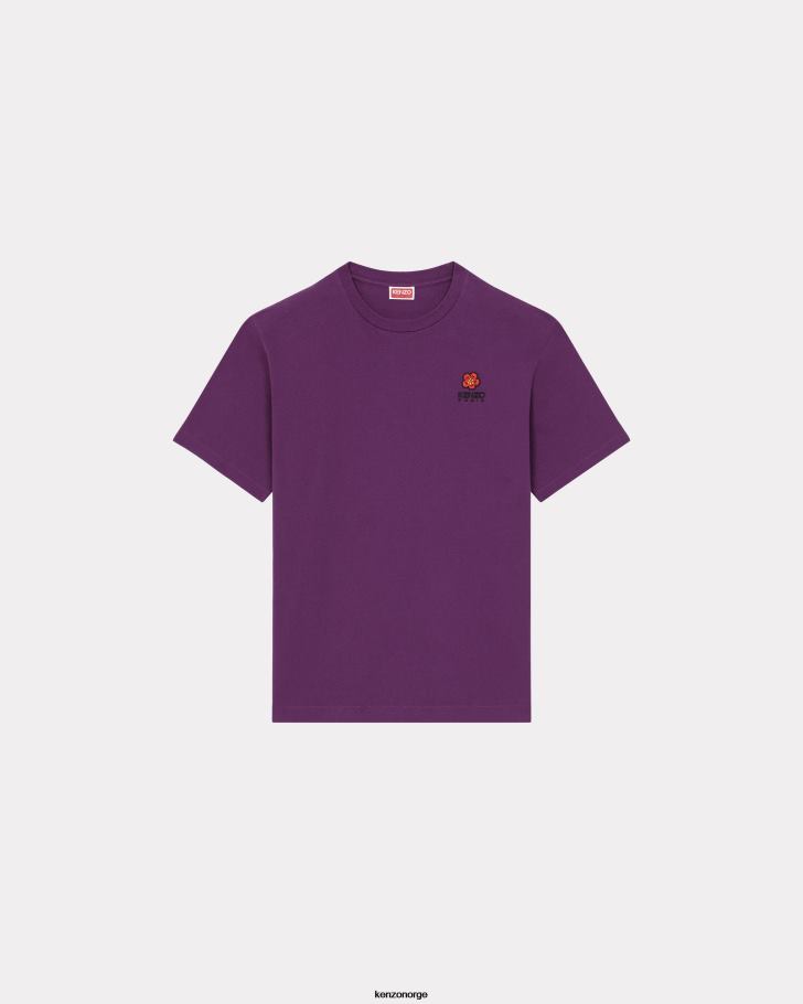 Kenzo klær menn lilla boke flower' crest t-skjorte DVNVN239