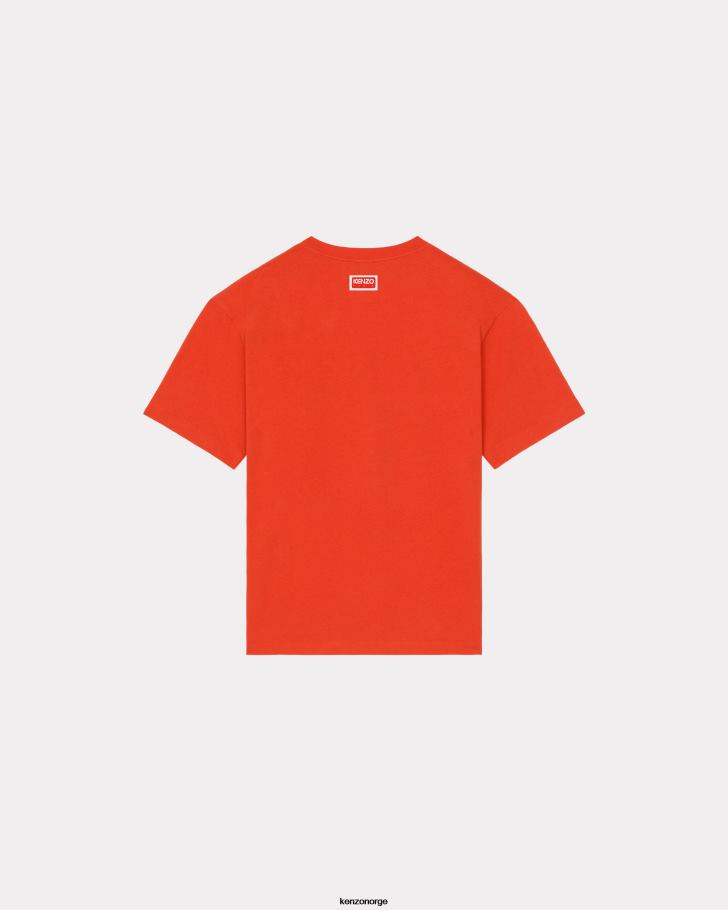 Kenzo klær menn middels rød varsity jungle' tiger oversize t-skjorte DVNVN176