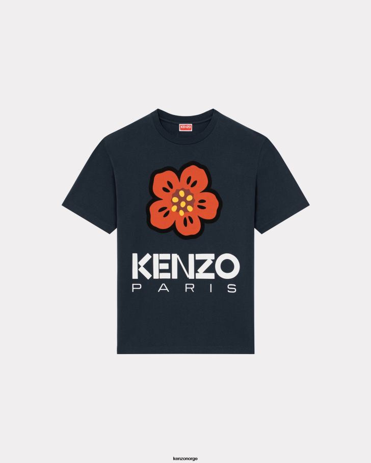 Kenzo klær menn midnatt blå boke flower' t-skjorte DVNVN60