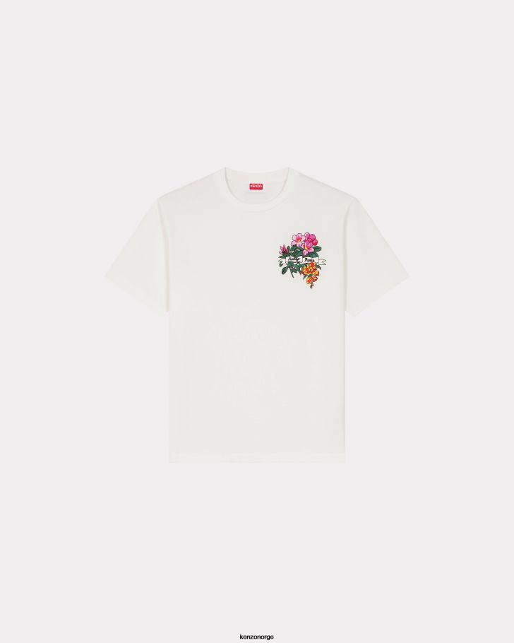Kenzo klær menn off white aloha flower tattoo t-skjorte DVNVN92
