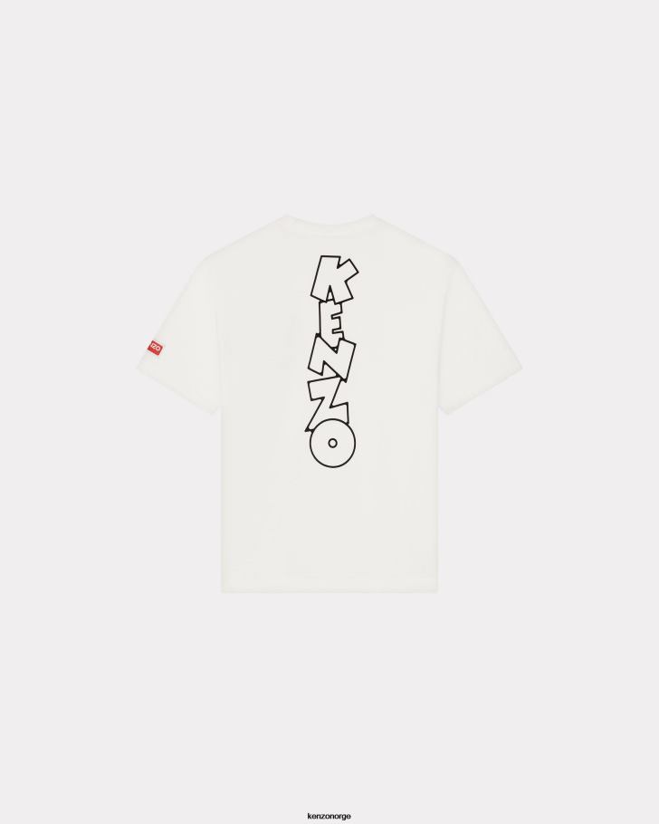 Kenzo klær menn off white boke t-skjorte DVNVN31