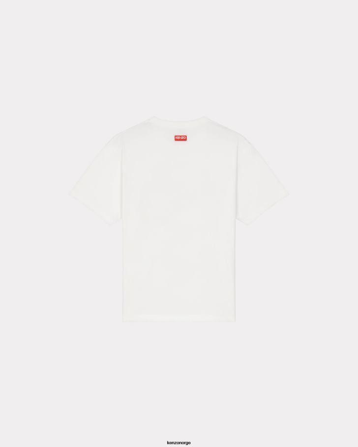 Kenzo klær menn off white elefant' 'varsity jungle' oversize t-skjorte DVNVN63